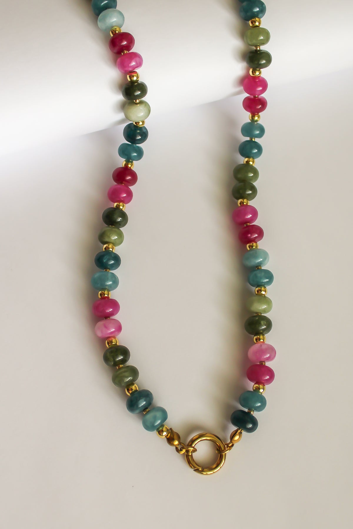 The Jade and Gold Charm Base Necklace