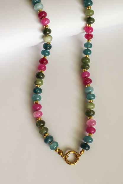 The Jade and Gold Charm Base Necklace