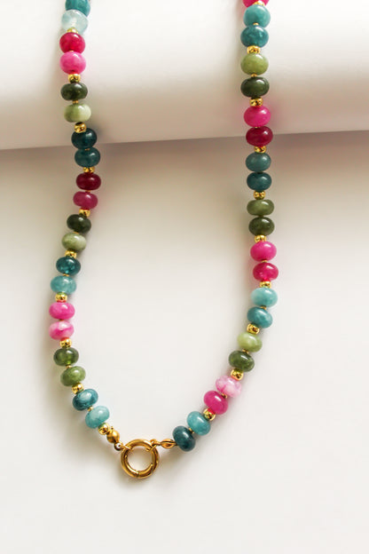 The Jade and Gold Charm Base Necklace