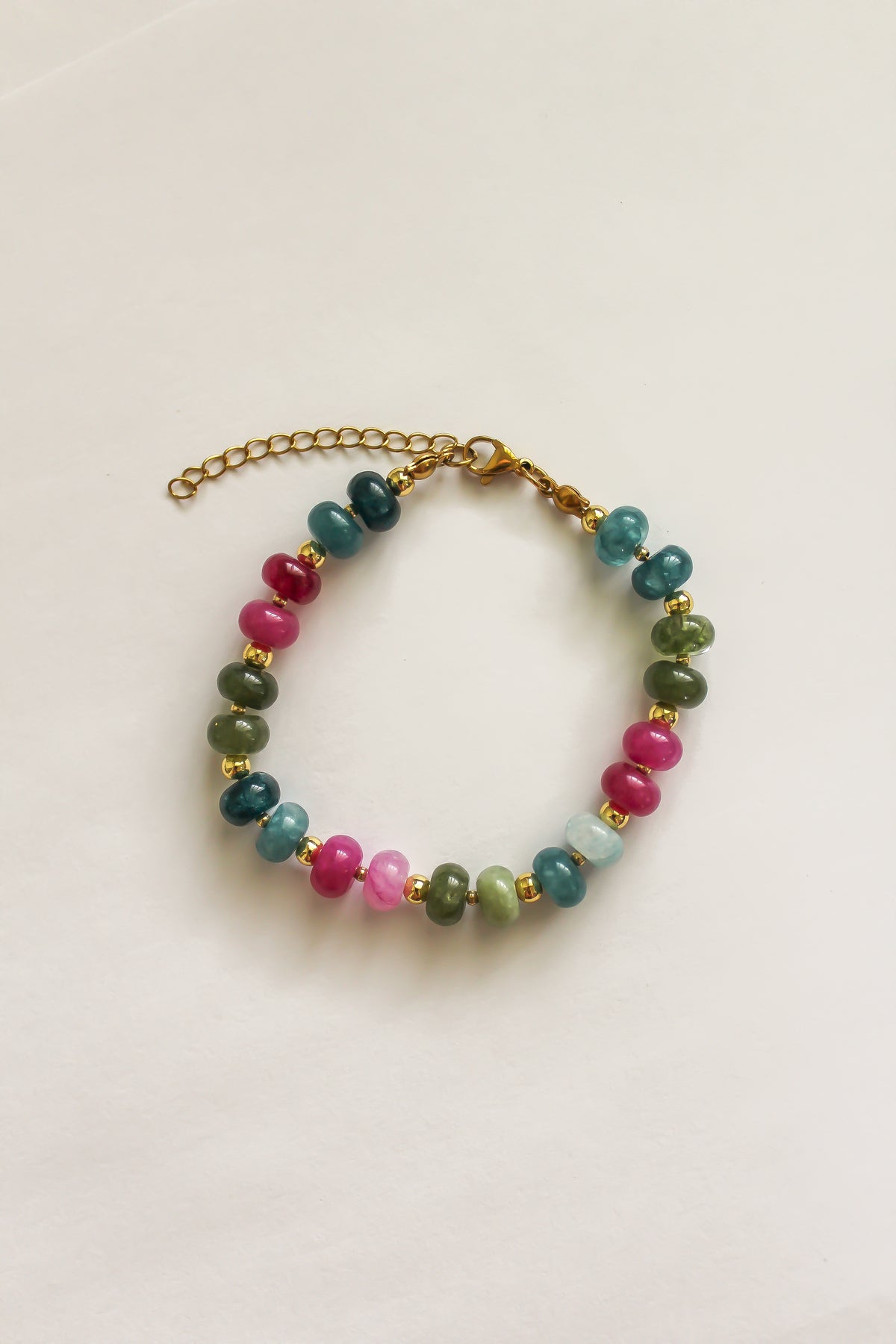 The Jade and Gold Beaded Bracelet