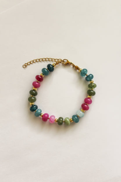 The Jade and Gold Beaded Bracelet