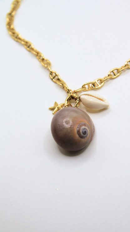 The Large Mary Clasp Charm Base Necklace