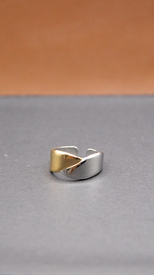The Two-Tone Cuff Ring