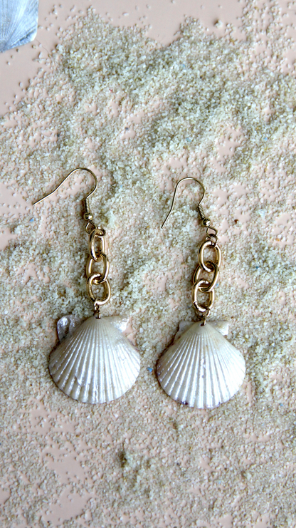 The Seashell Chain Link Earrings