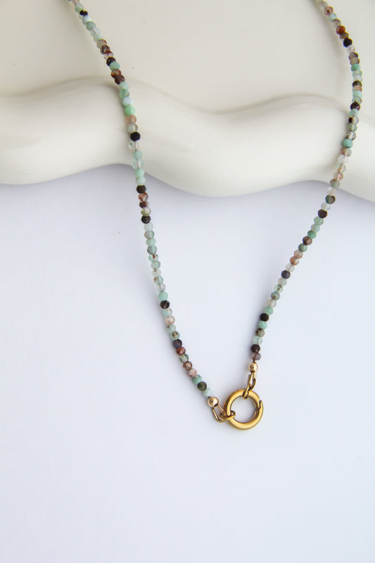 Amazonite Charm Base Necklace