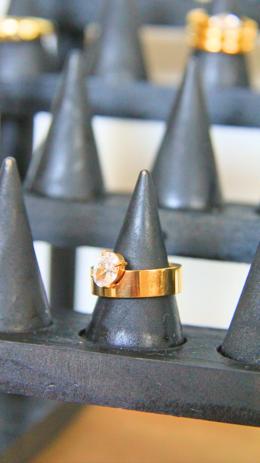 The Asymmetrical Engagement Ring