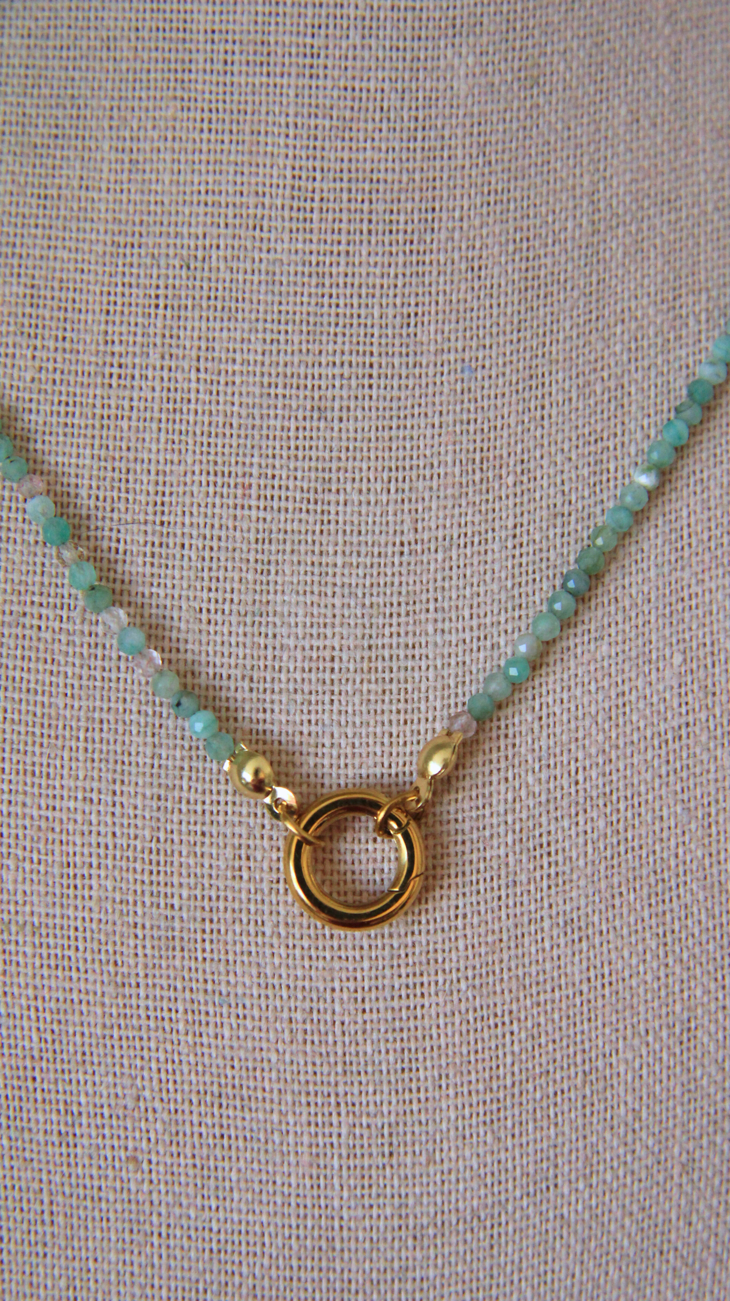 The Chrysoprase Charm Base Necklace