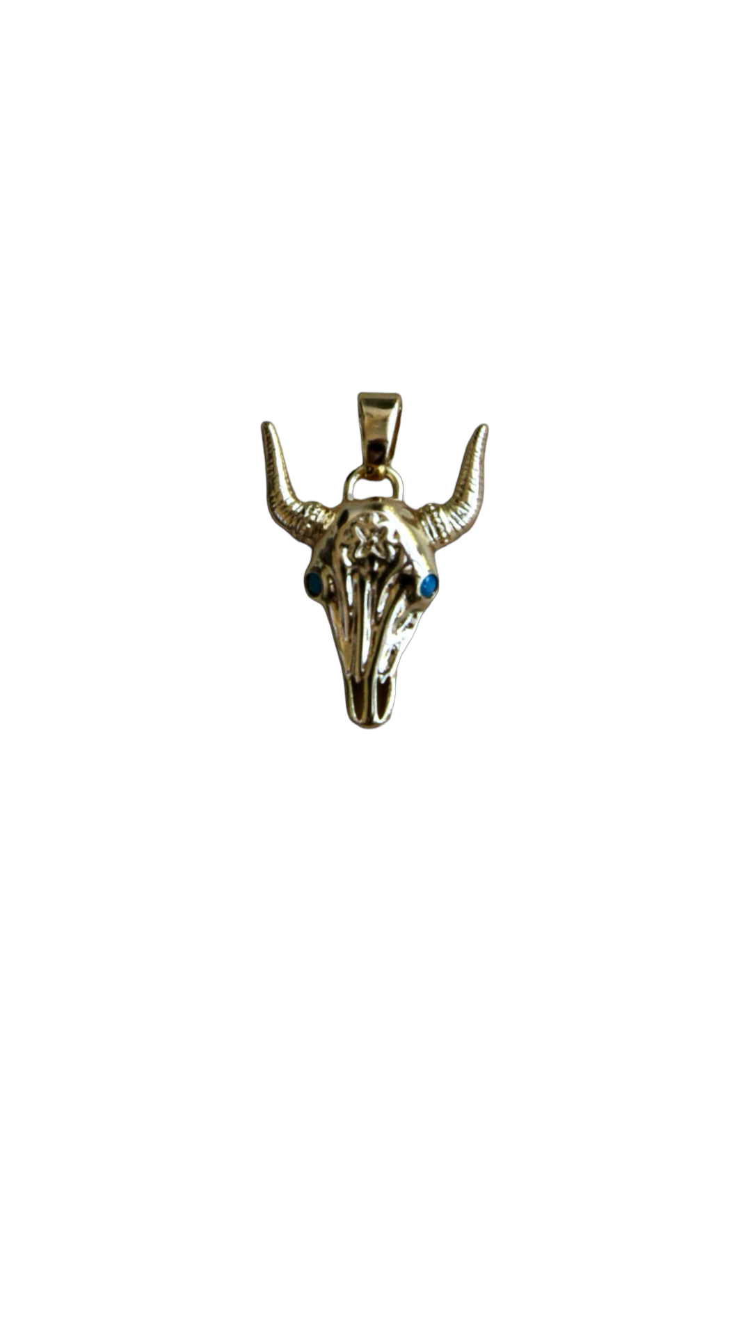 The Turquoise Bull Charm