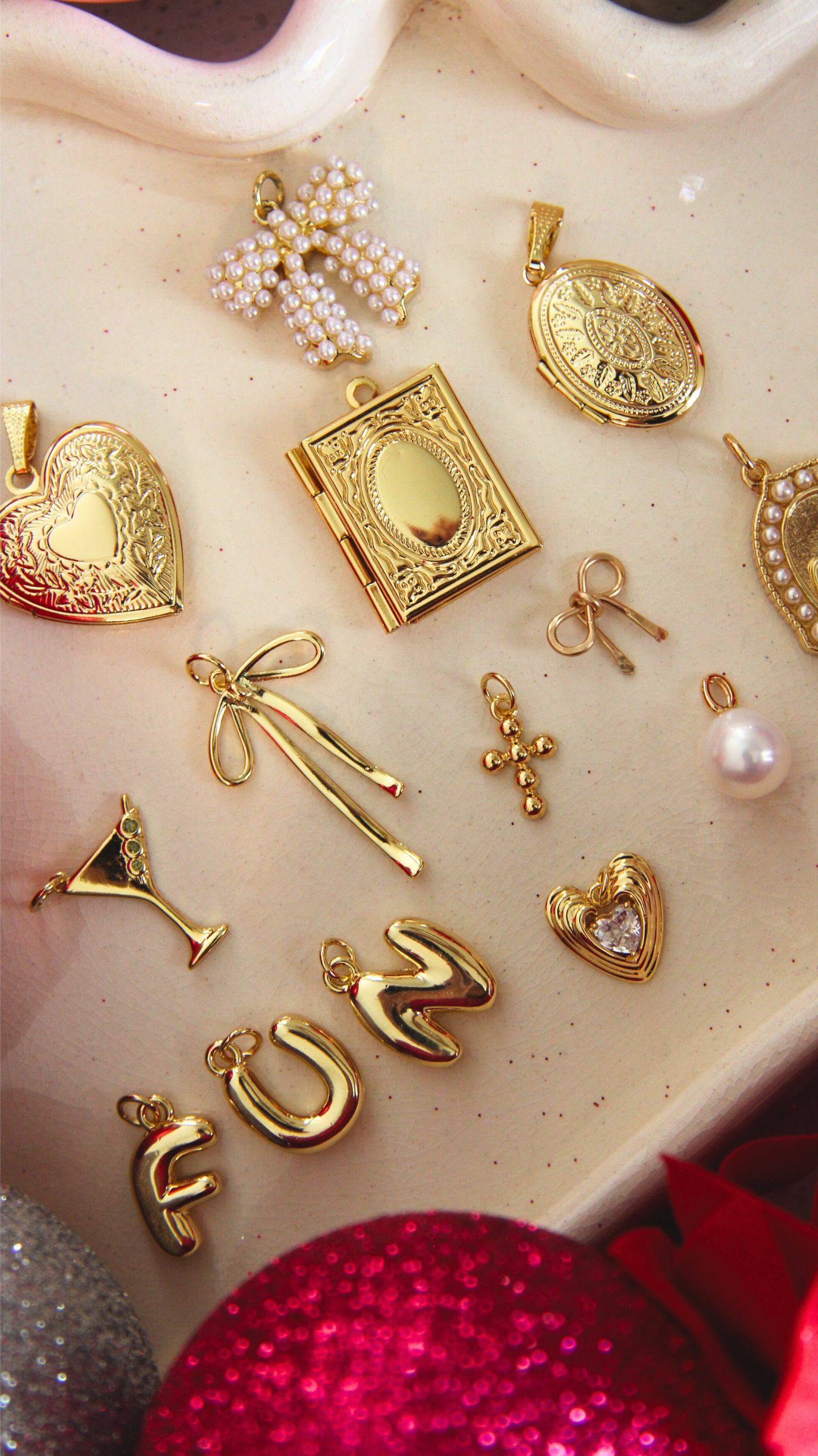 The Bubble Letters Charm