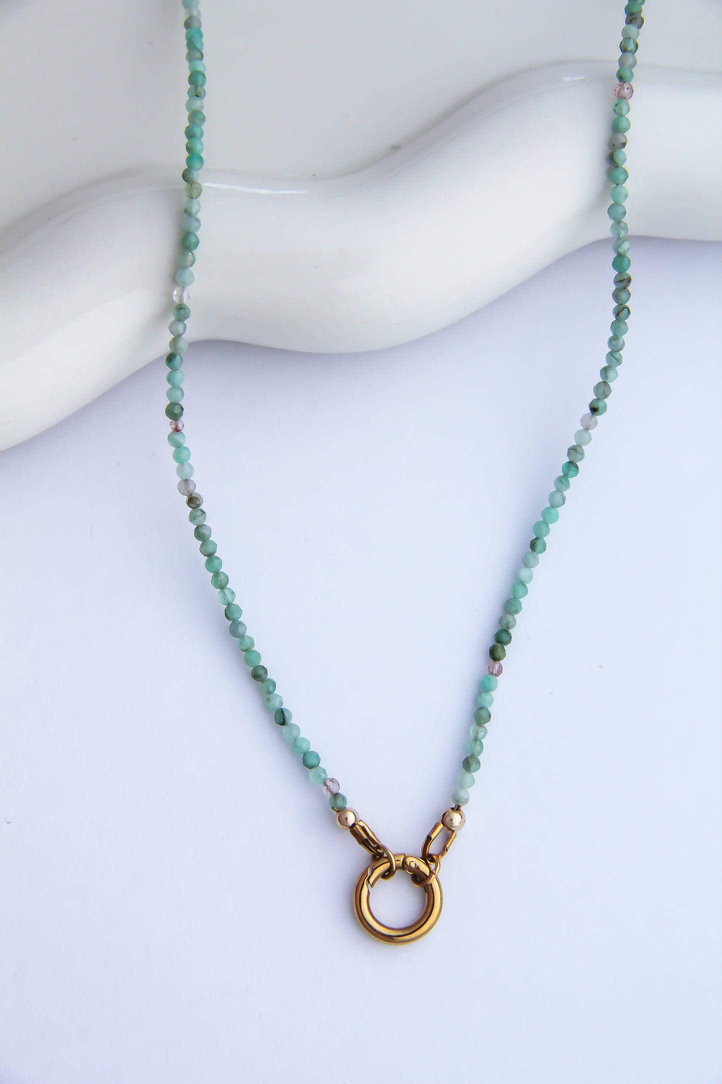 The Chrysoprase Charm Base Necklace
