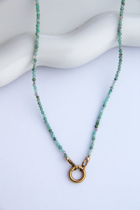 The Chrysoprase Charm Base Necklace