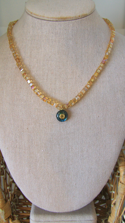 The Citrine and Labradorite Candy Gemstone Necklace