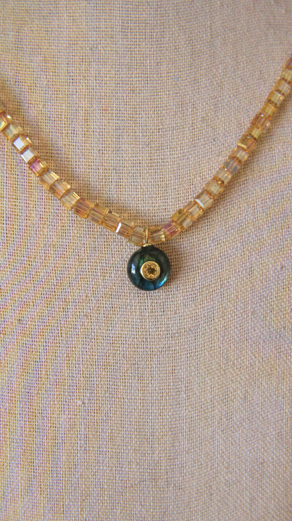 The Citrine and Labradorite Candy Gemstone Necklace