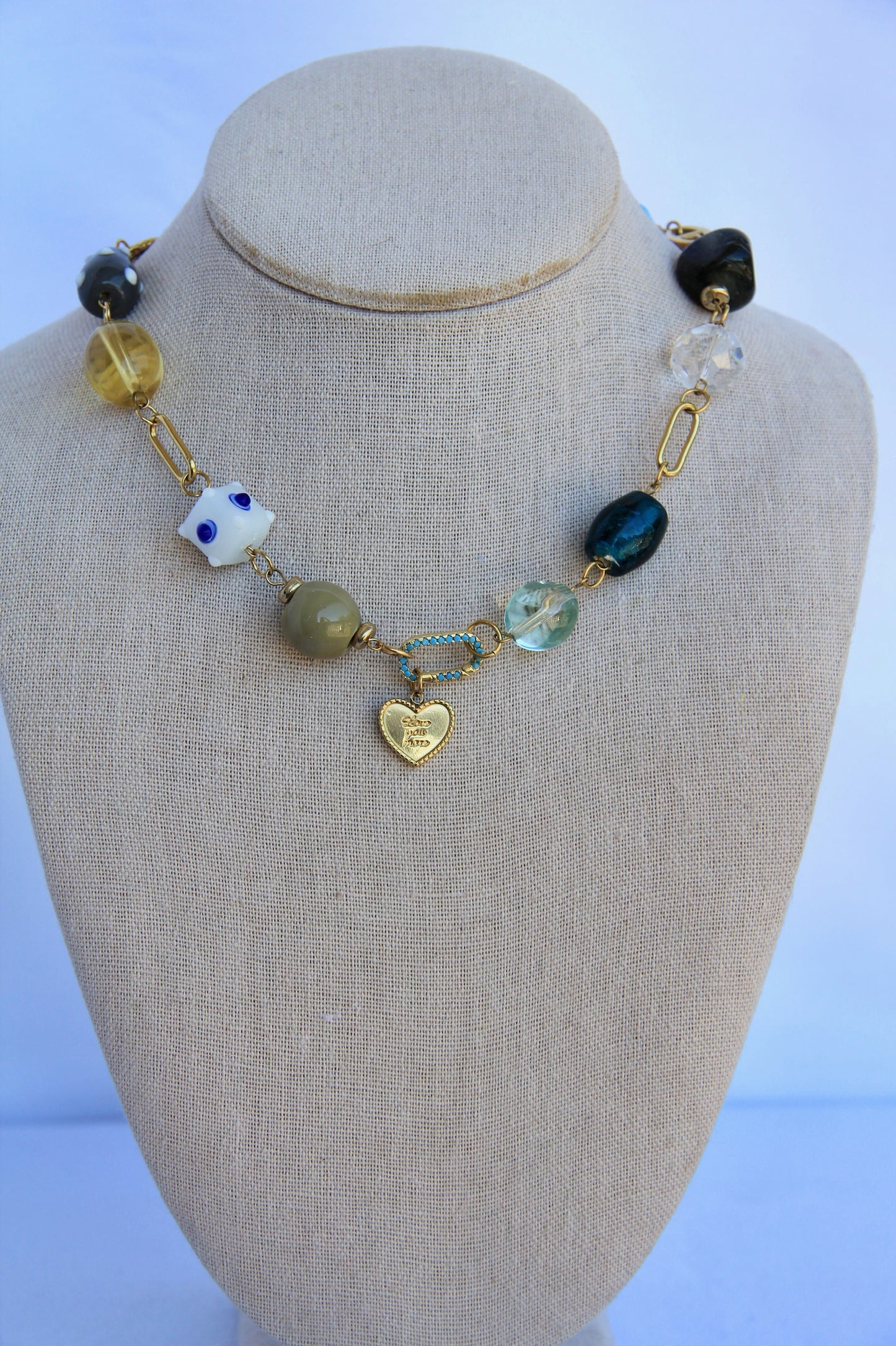 The Beaded Collage Necklace