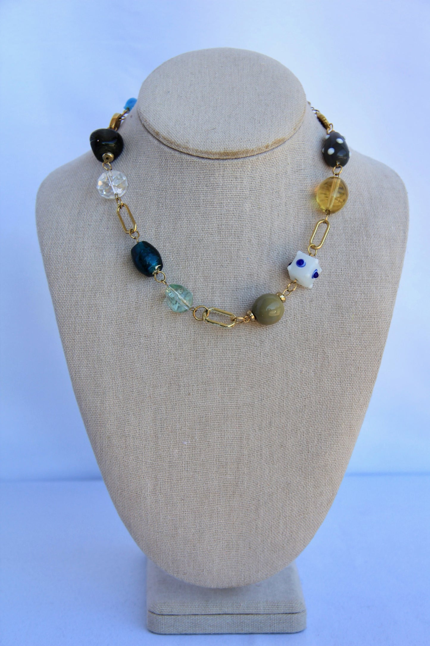 The Beaded Collage Necklace