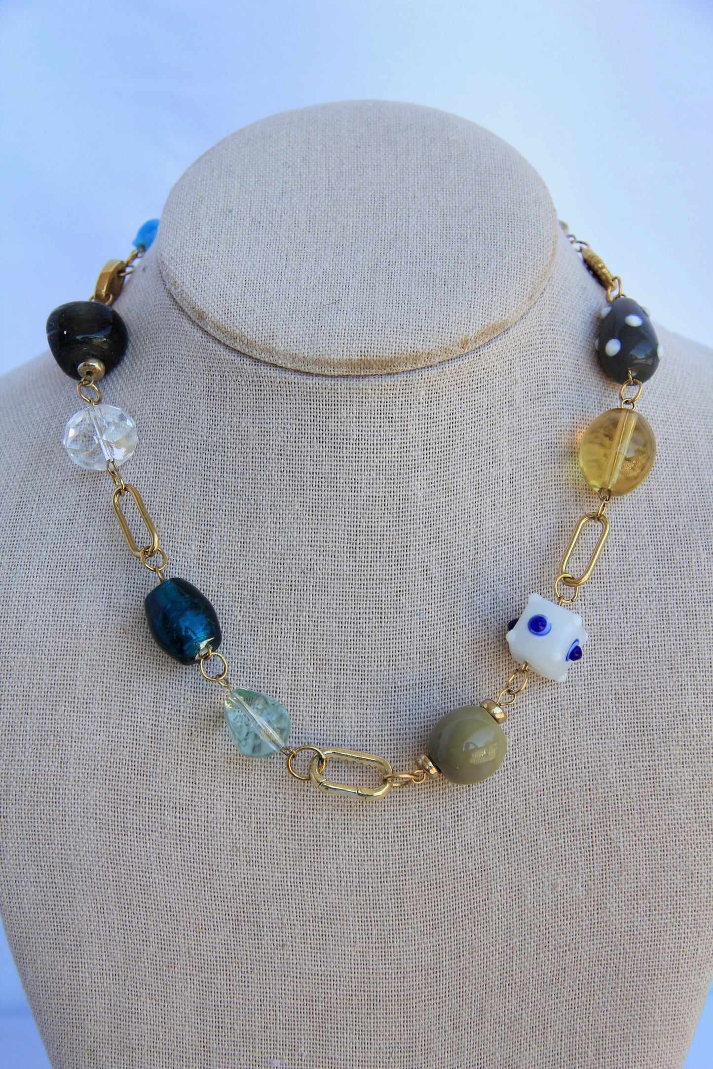 The Beaded Collage Necklace