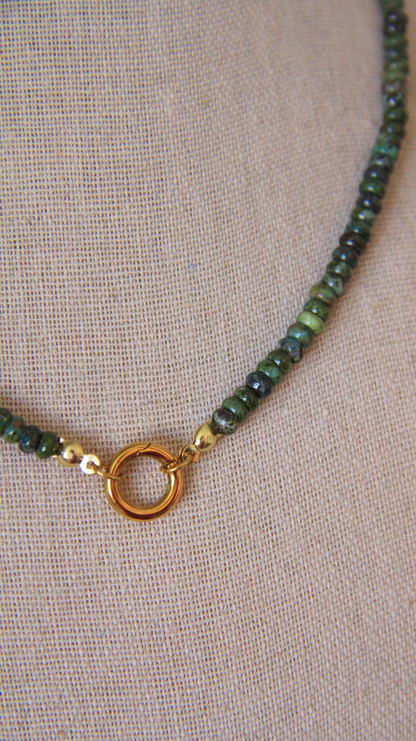 Dragon's Blood Jasper Charm Base Necklace