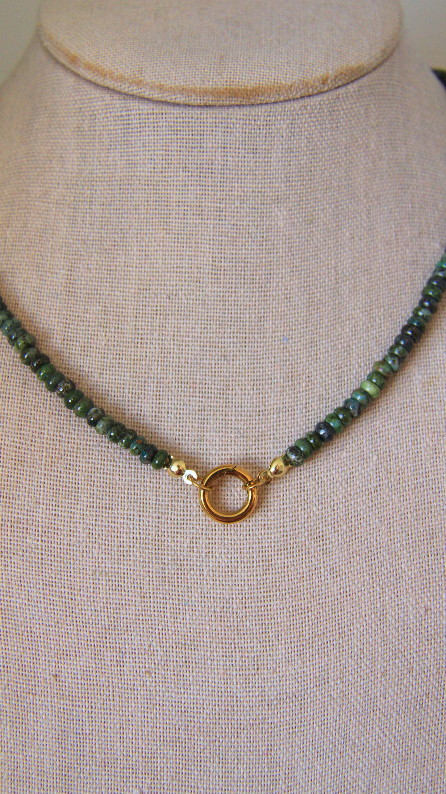 Dragon's Blood Jasper Charm Base Necklace