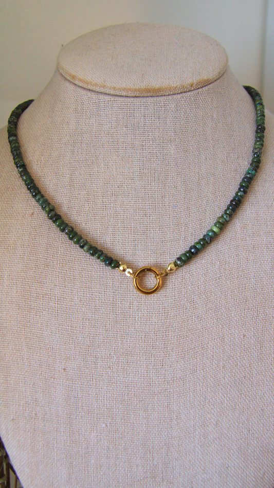 Dragon's Blood Jasper Charm Base Necklace