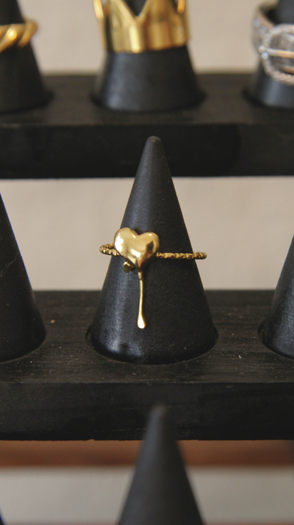 The Dripping Heart Ring