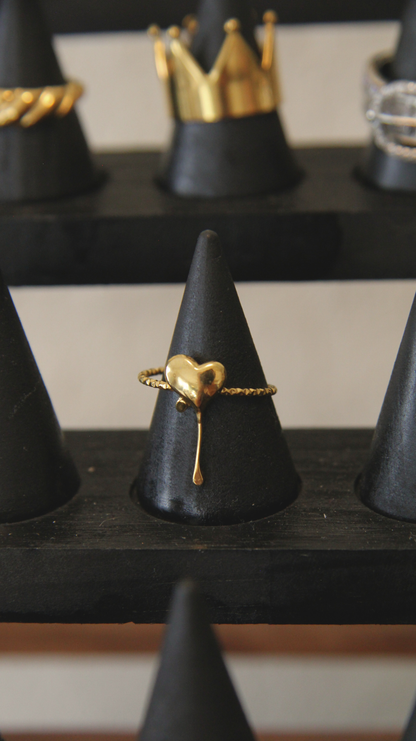 The Dripping Heart Ring
