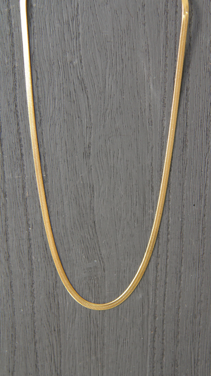 The Flattened Snake Chain Necklace