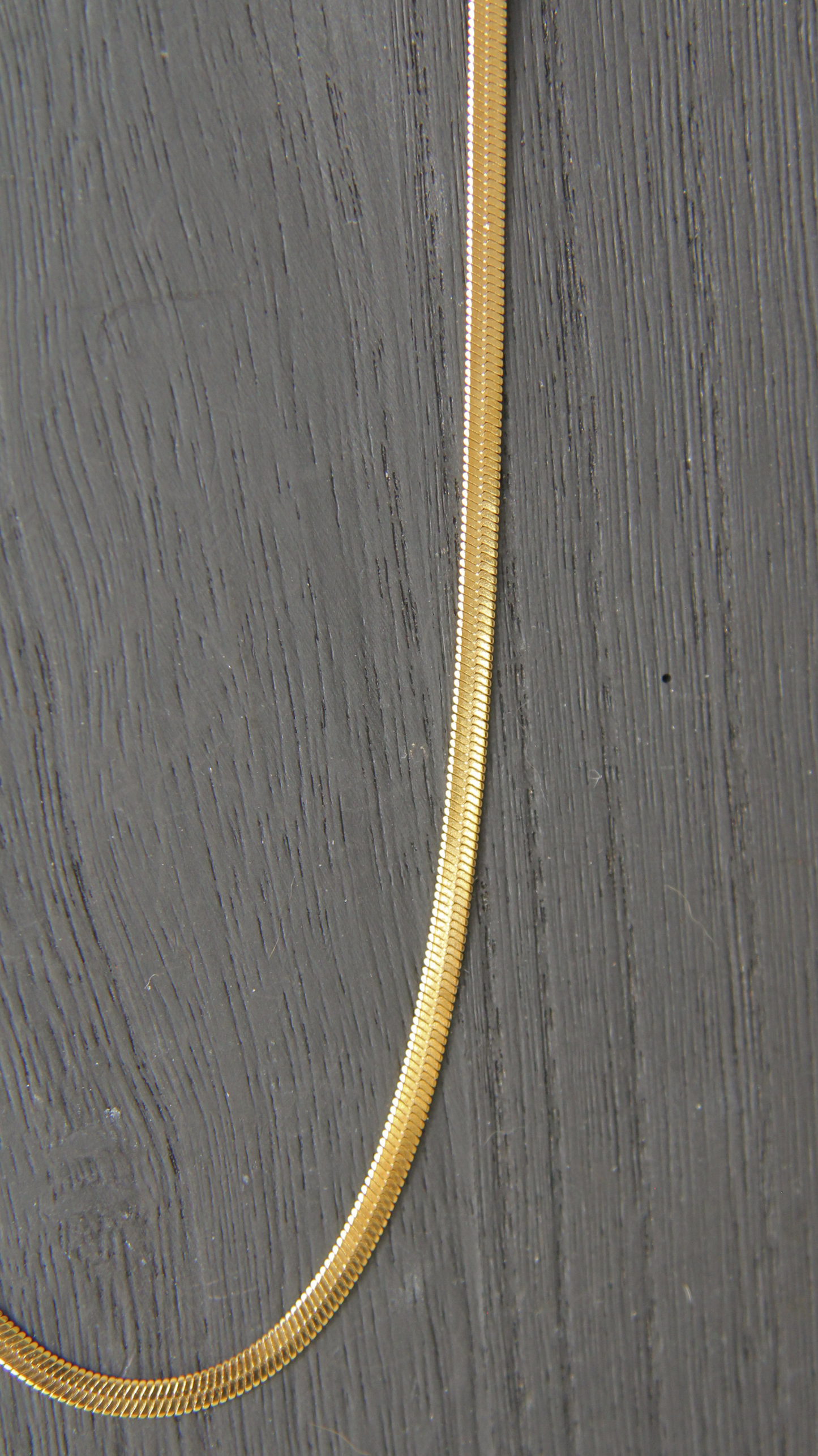 The Flattened Snake Chain Necklace