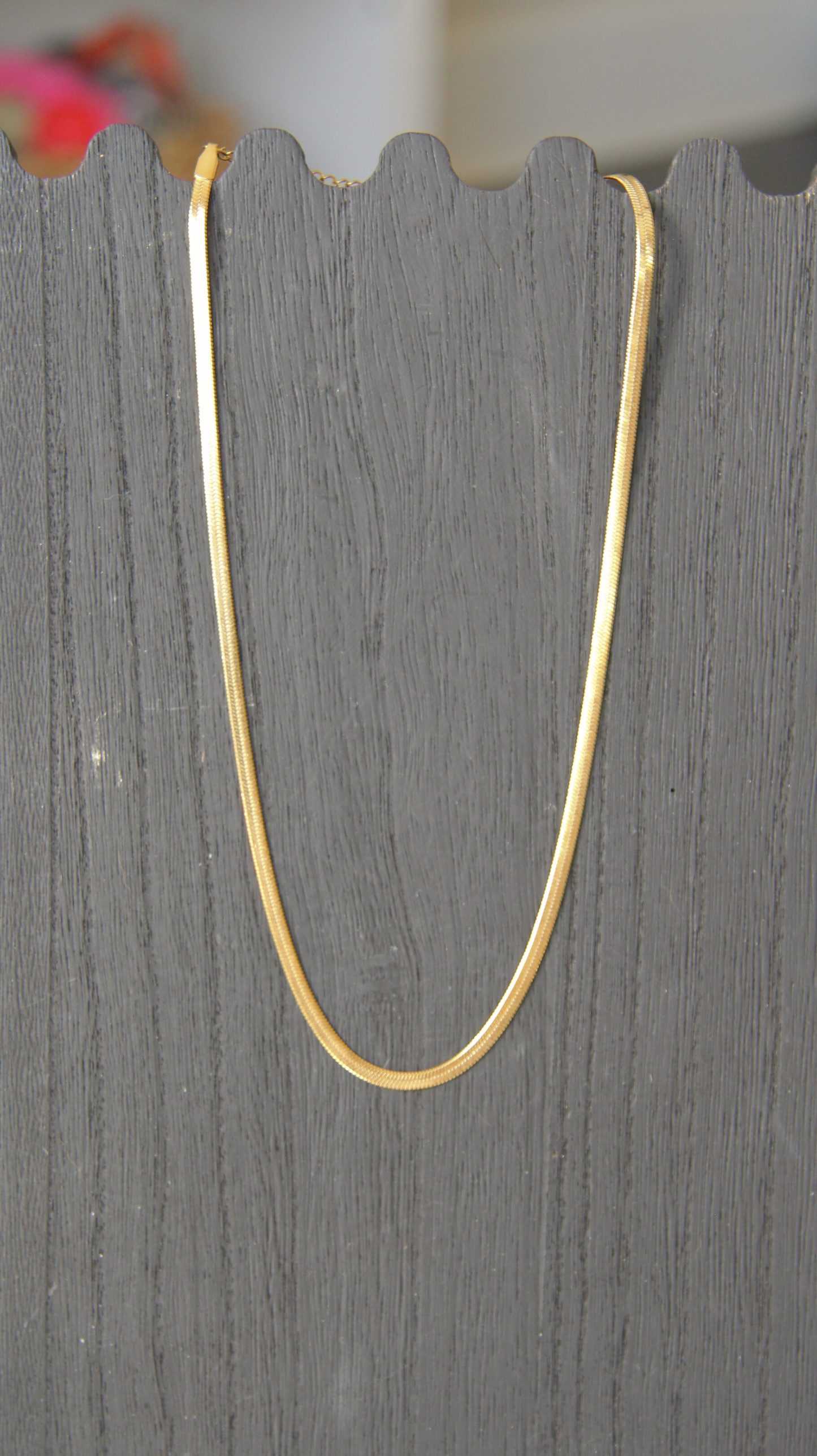 The Flattened Snake Chain Necklace