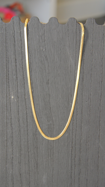 The Flattened Snake Chain Necklace