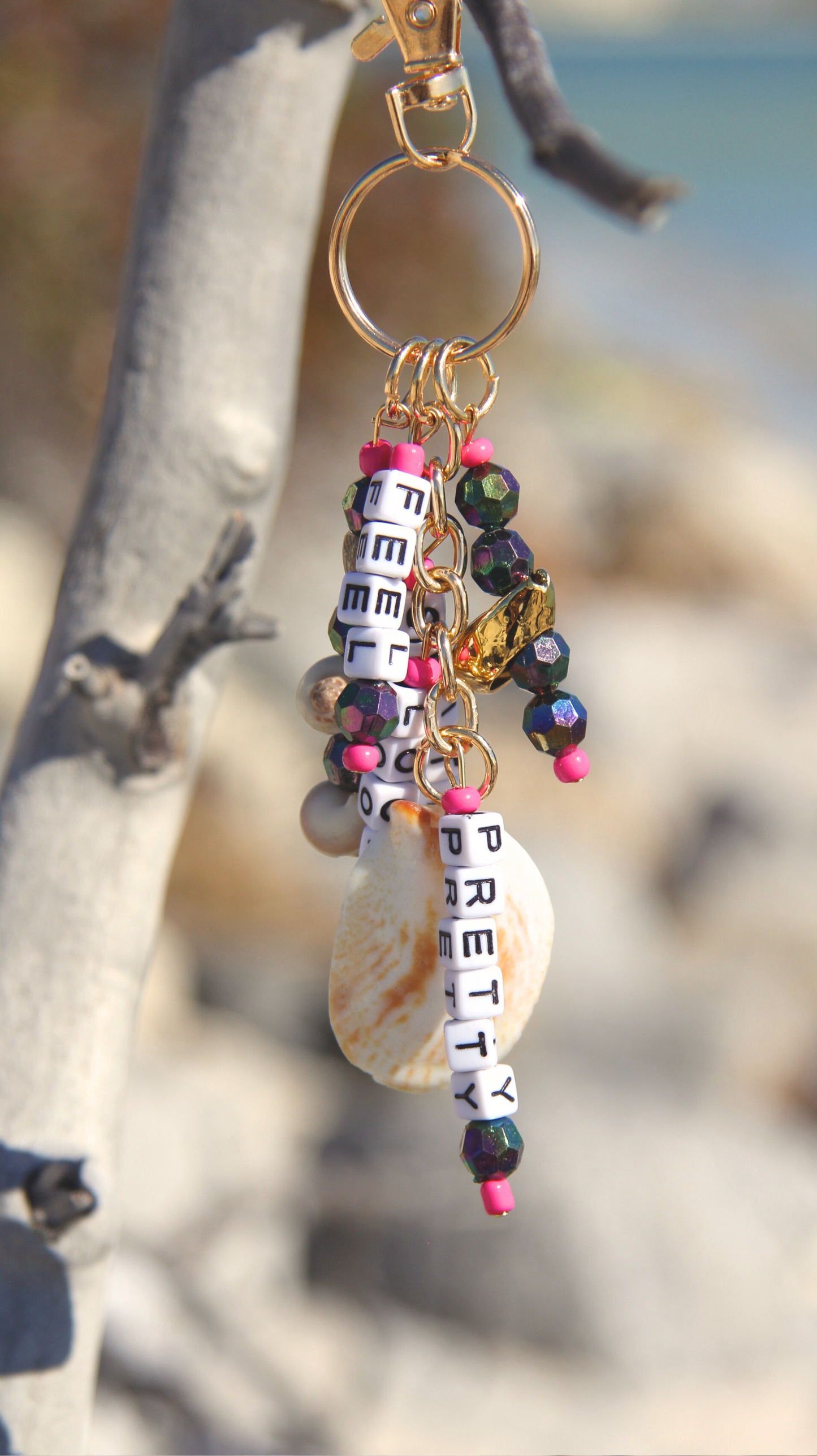 The Feel Sh!tty Look Pretty Keychain/Purse Charm