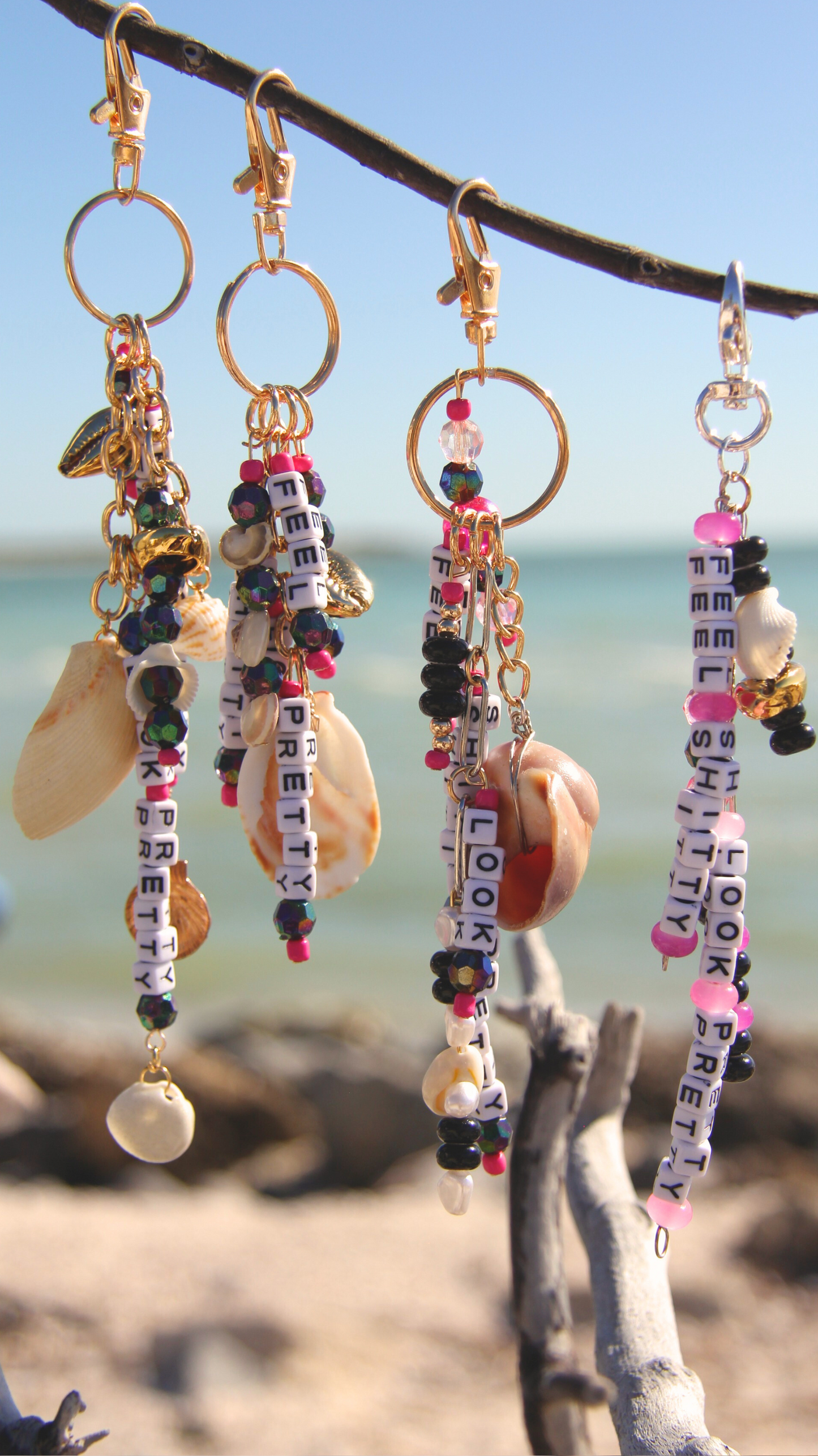 The Feel Sh!tty Look Pretty Keychain/Purse Charm