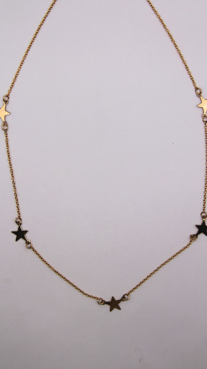 The Gold Star Station Necklace