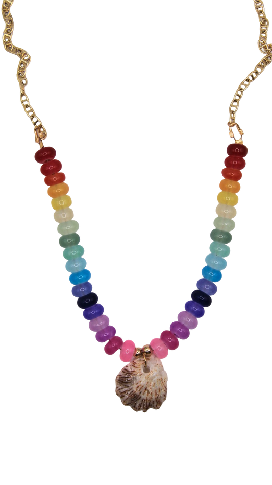 The Half Rainbow Kitty Necklace