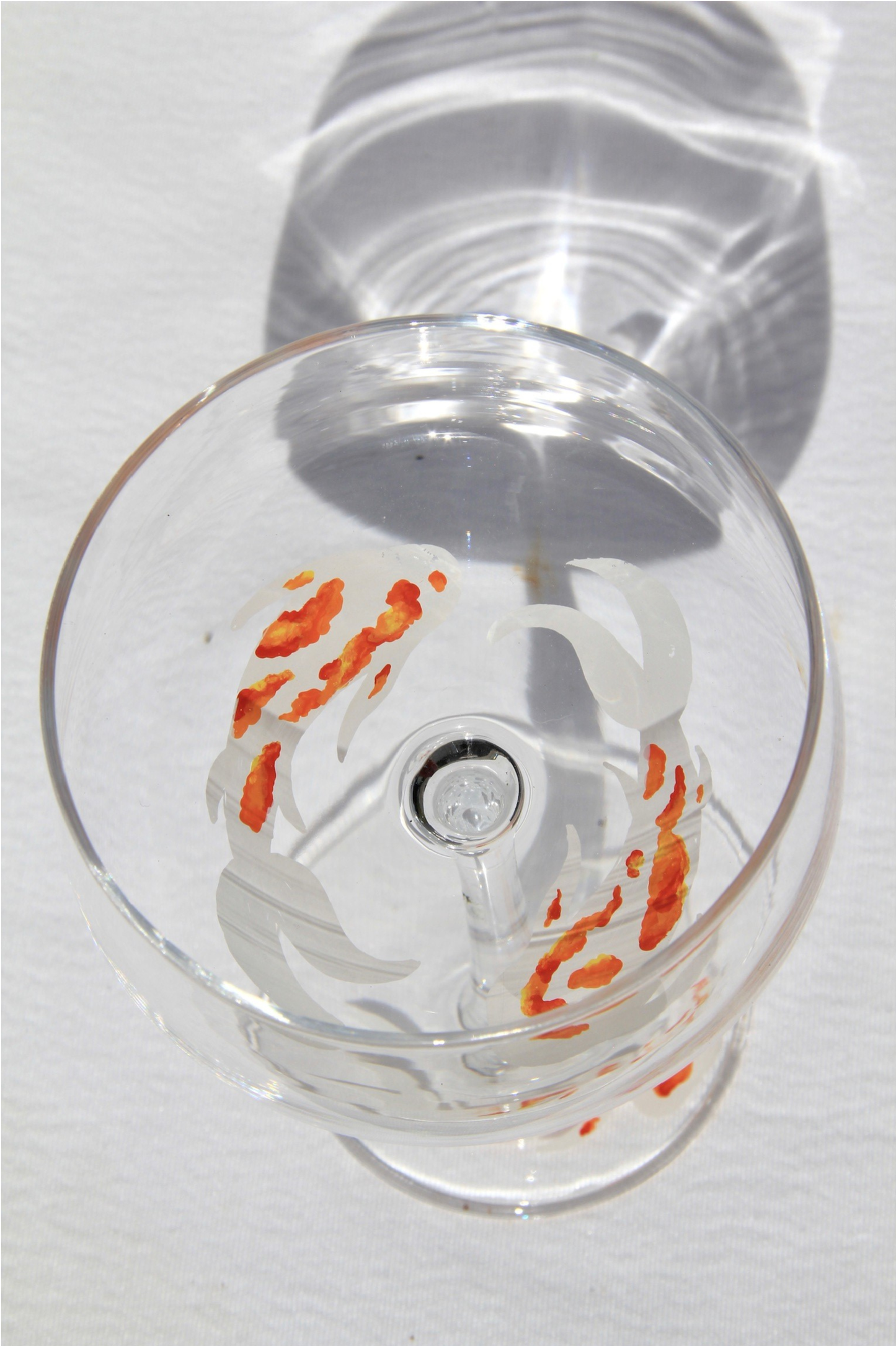 Koi Fish Martini Glass