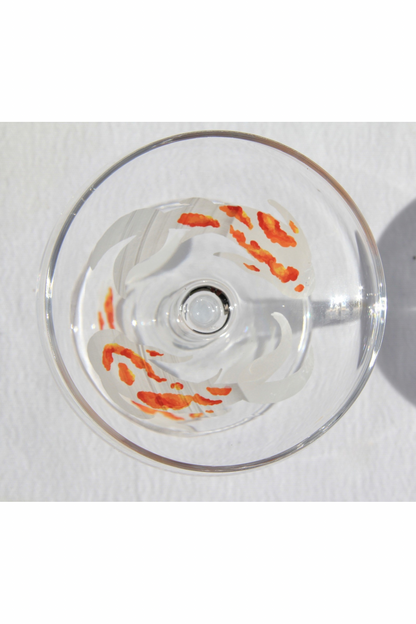 Koi Fish Martini Glass