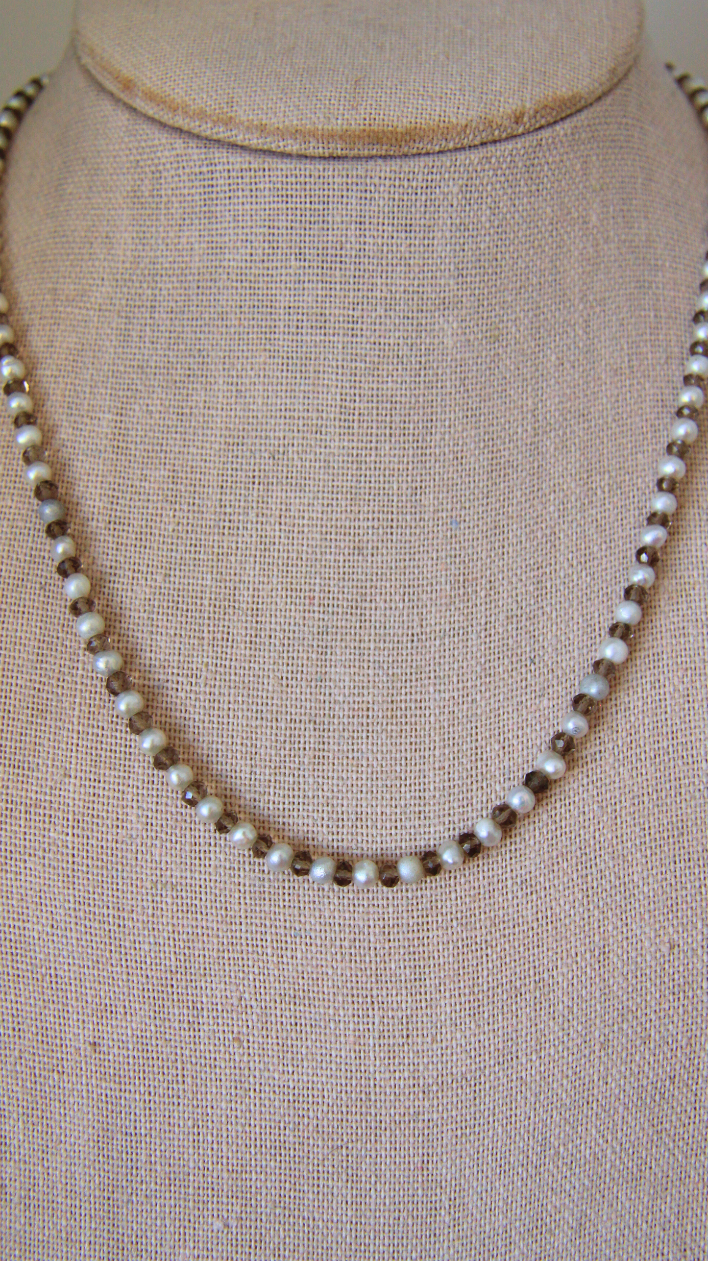 The Labradorite and Pearl Necklace