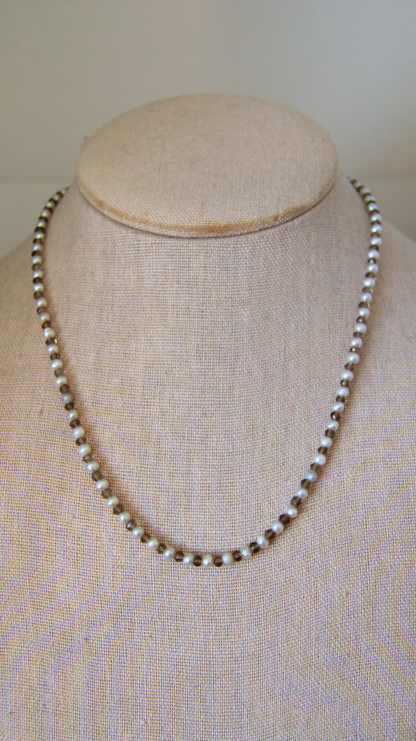 The Labradorite and Pearl Necklace