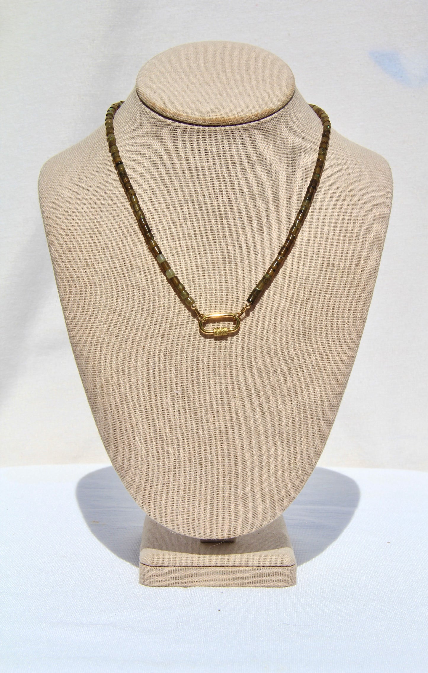 The Labradorite Charm Base Necklace