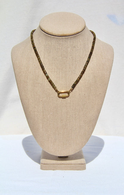 The Labradorite Charm Base Necklace