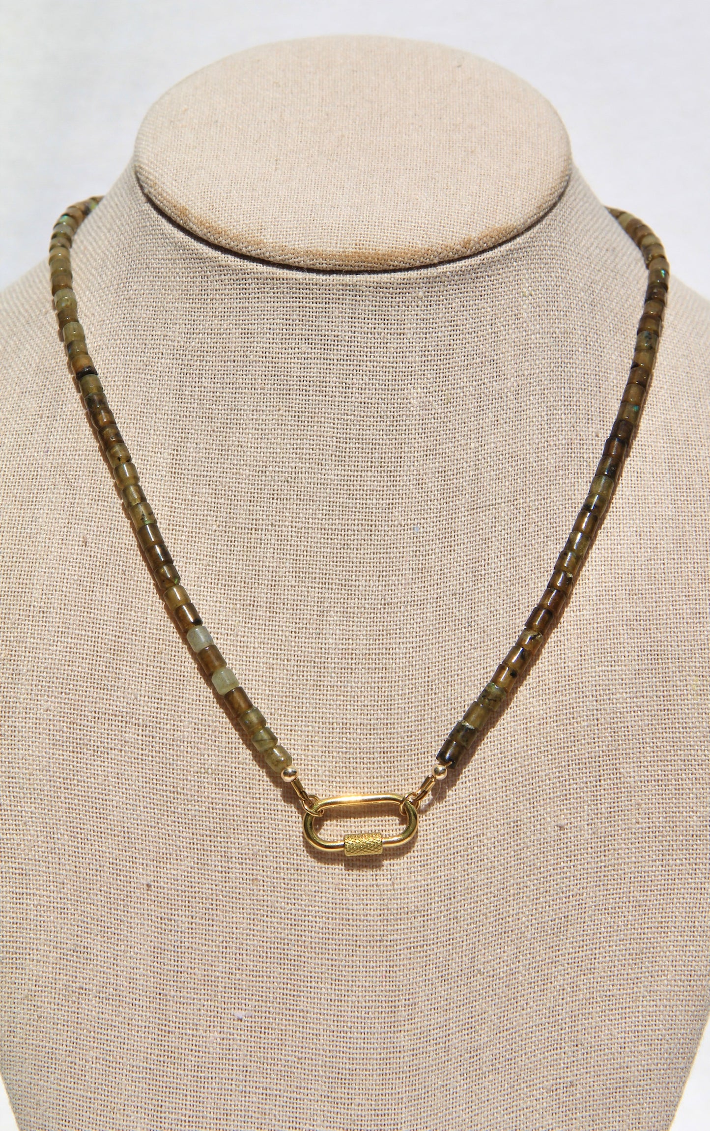 The Labradorite Charm Base Necklace