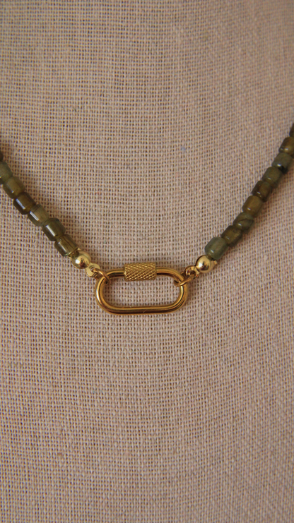 The Labradorite Carabiner Necklace