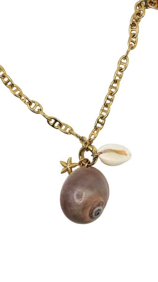 The Large Mary Clasp Charm Base Necklace