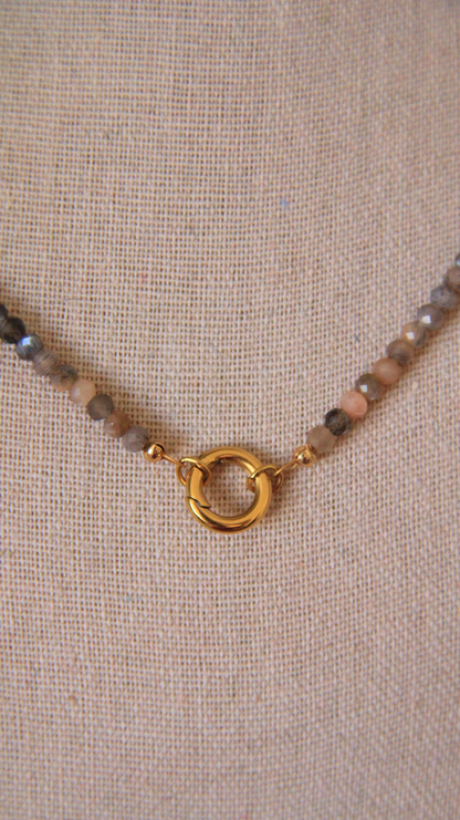 The Moonstone Charm Base Necklace