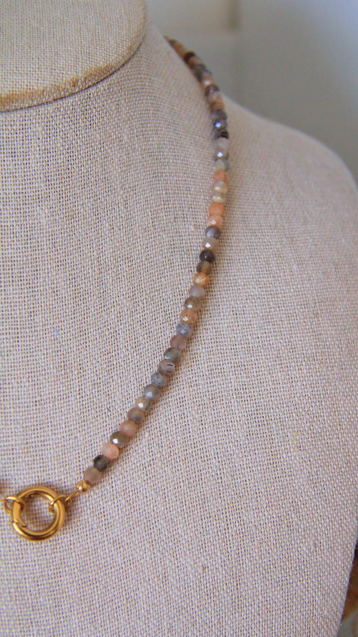 The Moonstone Charm Base Necklace