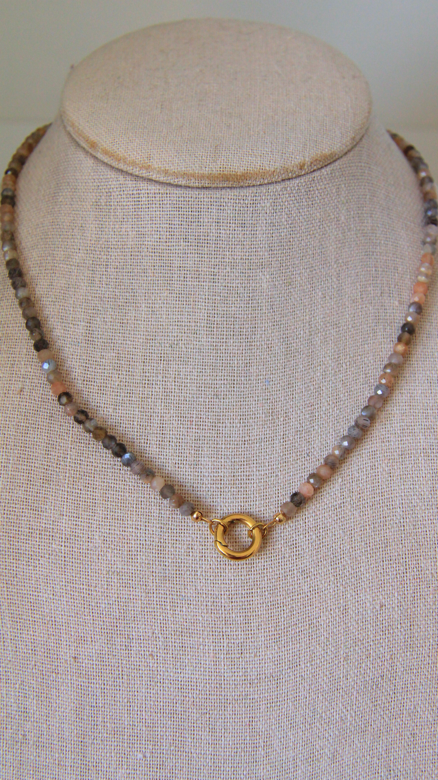 The Moonstone Charm Base Necklace