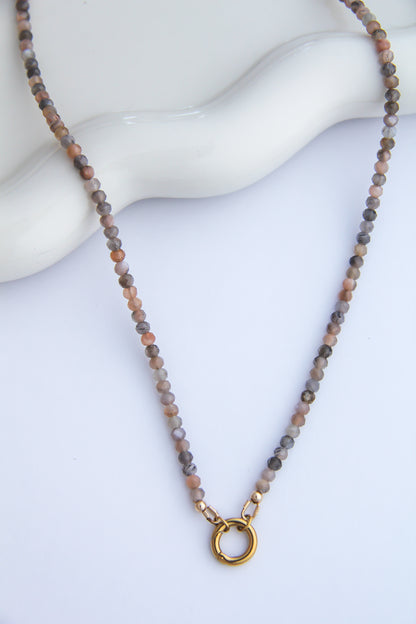 The Moonstone Charm Base Necklace