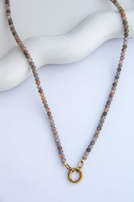 The Moonstone Charm Base Necklace