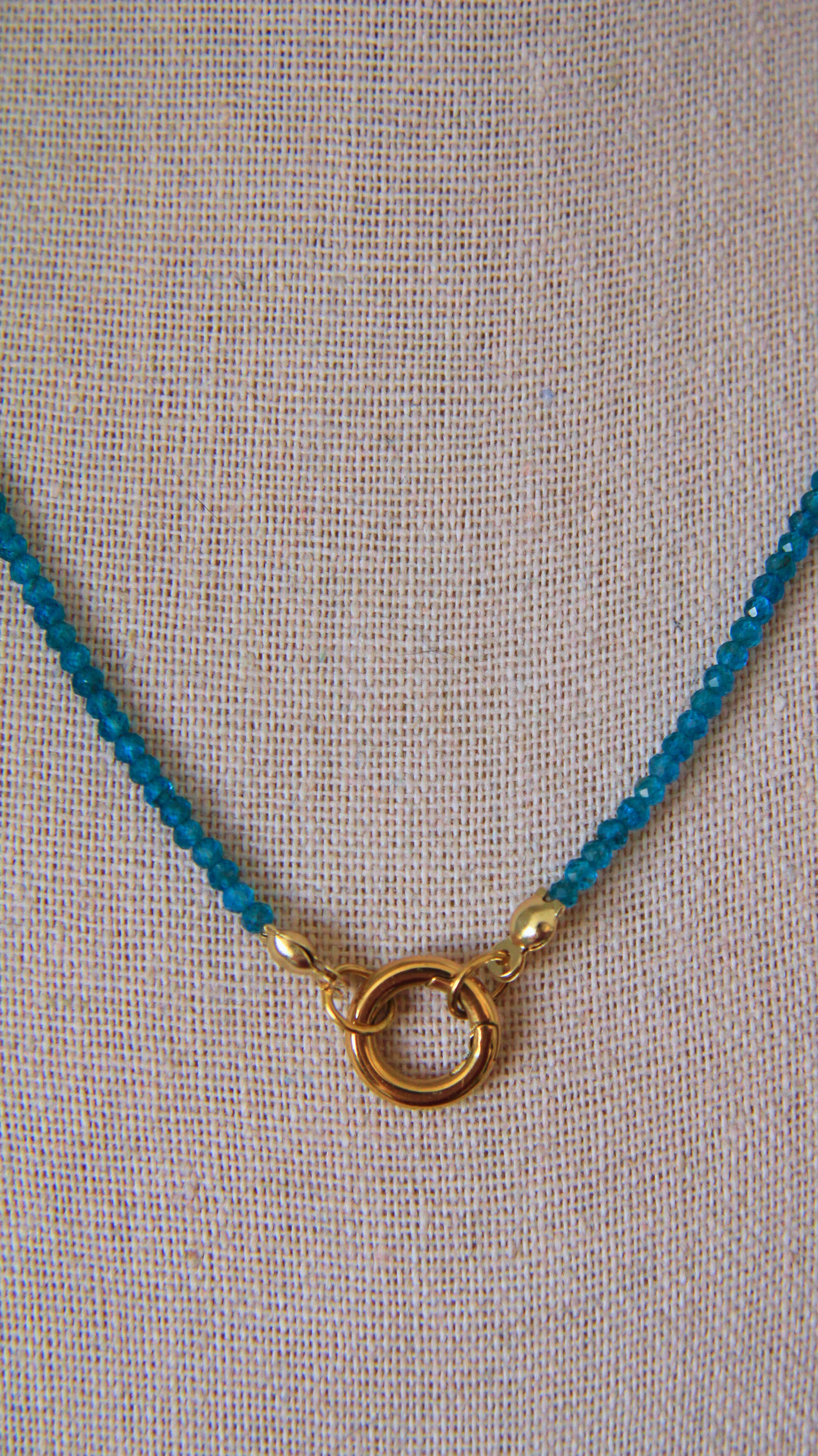 The Neon Apatite Charm Base Necklace