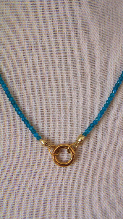 The Neon Apatite Charm Base Necklace