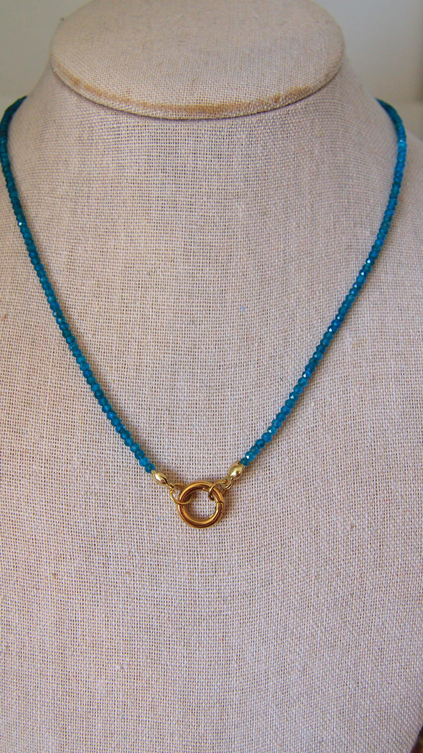 The Neon Apatite Charm Base Necklace